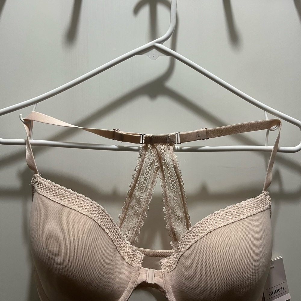 NWT Auden Women’s Push Up Bra Racerback FrontClosure Easy to adjust Front Straps